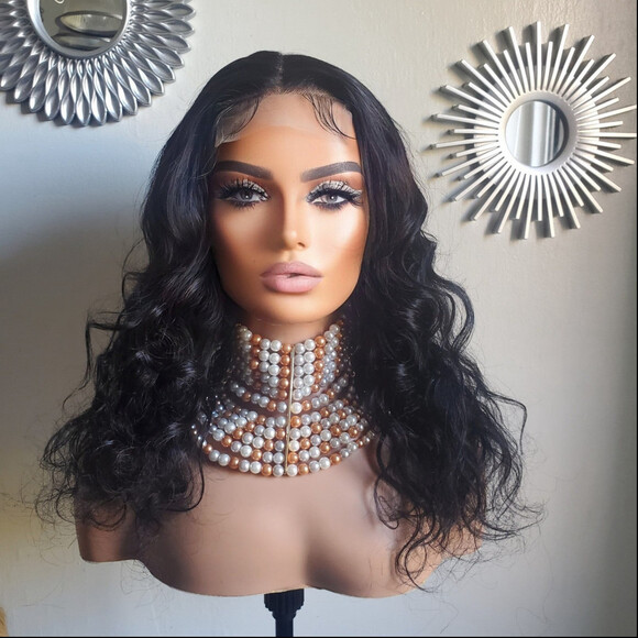 100% virgin human hair wig main image 4
